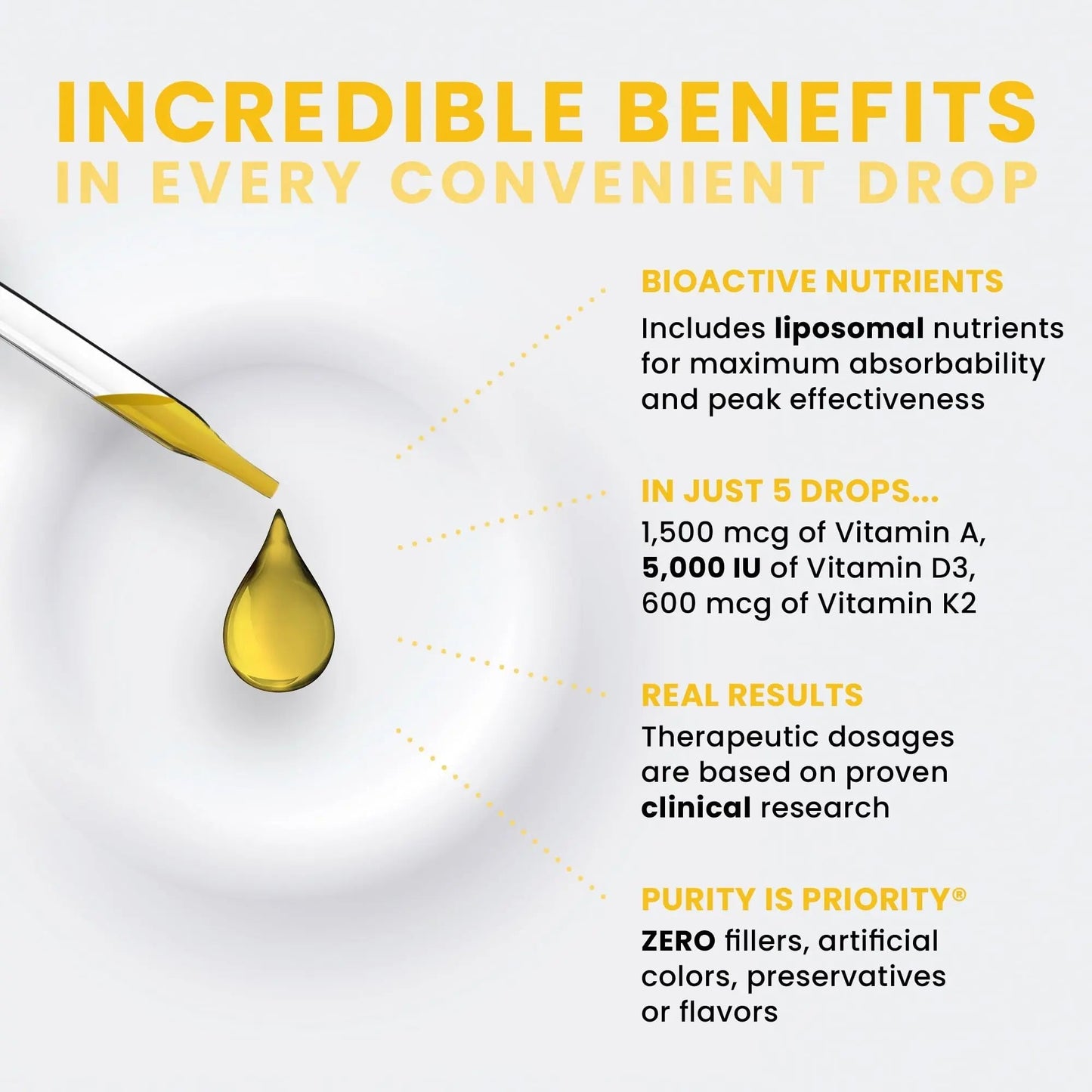Pure Therapro Rx Vegan A-D-K Drops 10 Ml, Made in USA | 3 Month Supply | Vitamin A (Palmitate), Liposomal Vitamin D3 (Pureshine) Pure Therapro RxBuy Supplements Australia