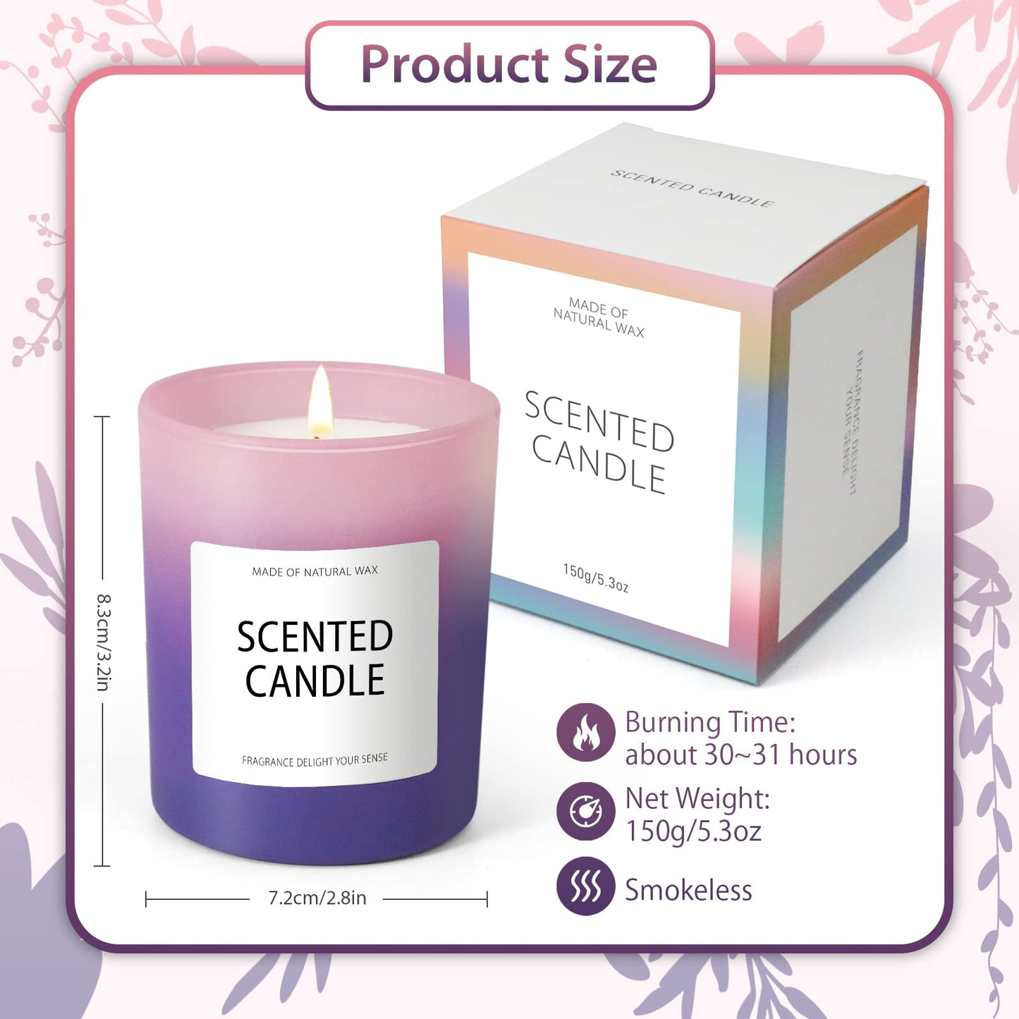Candles, Scented Candles, Candles for Home Scented, Scented Candle Gift Set for Women STRNBuy Supplements Australia