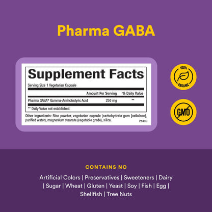 Natural Factors Pharma GABA - Dietary Supplement Supports Calm Sleep & Sleep Quality - Natural, Fast-Working Supplement Aids Focus & Brain Health - 60 Chewable Tablets (60 Servings) Natural FactorsBuy Supplements Australia