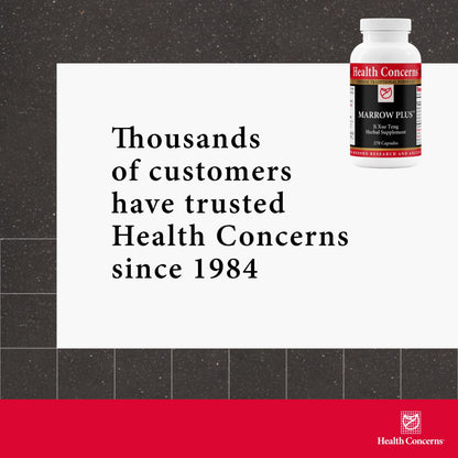 Health Concerns Marrow Plus – Bone Marrow & Blood Generation Herbal Supplement – Chinese Herbal Formula for Anemia, & Circulation Support – Astragus, Salvia, & Tangerine Extracts – 270 Capsules Health ConcernsBuy Supplements Australia
