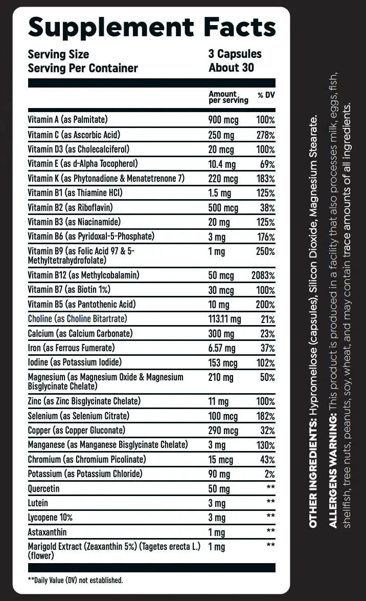 Multi VIT by HTLT | Complete Multivitamin for Men and Women | Daily Energy and Immunity Supplement | HTLT SuppsBuy Supplements Australia