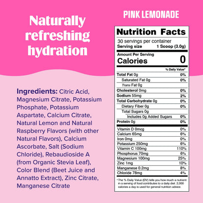 Ultima Replenisher Daily Electrolyte Drink Mix – Pink Lemonade, 30 Serving – Hydration Ultima ReplenisherBuy Supplements Australia