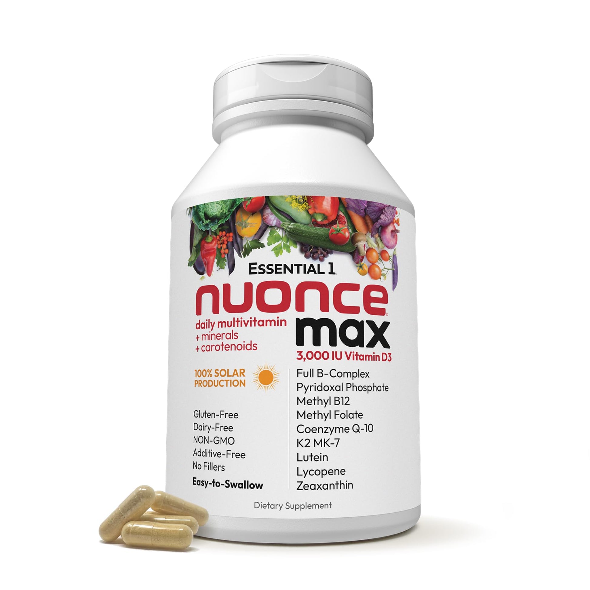 ANDREW LESSMAN Essential-1 nuonce max Multivitamin 3000 IU Vitamin D3 360 Small Capsules. 100 mcg Methyl B12 ANDREW LESSMANBuy Supplements Australia