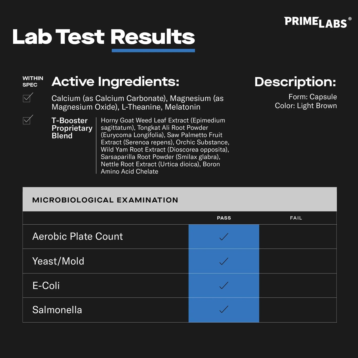 Prime Labs Night Duty - Nighttime Testosterone Booster & Sleep Support - PM Rest & Muscle Recovery Supplements - 60 Count Prime LabsBuy Supplements Australia