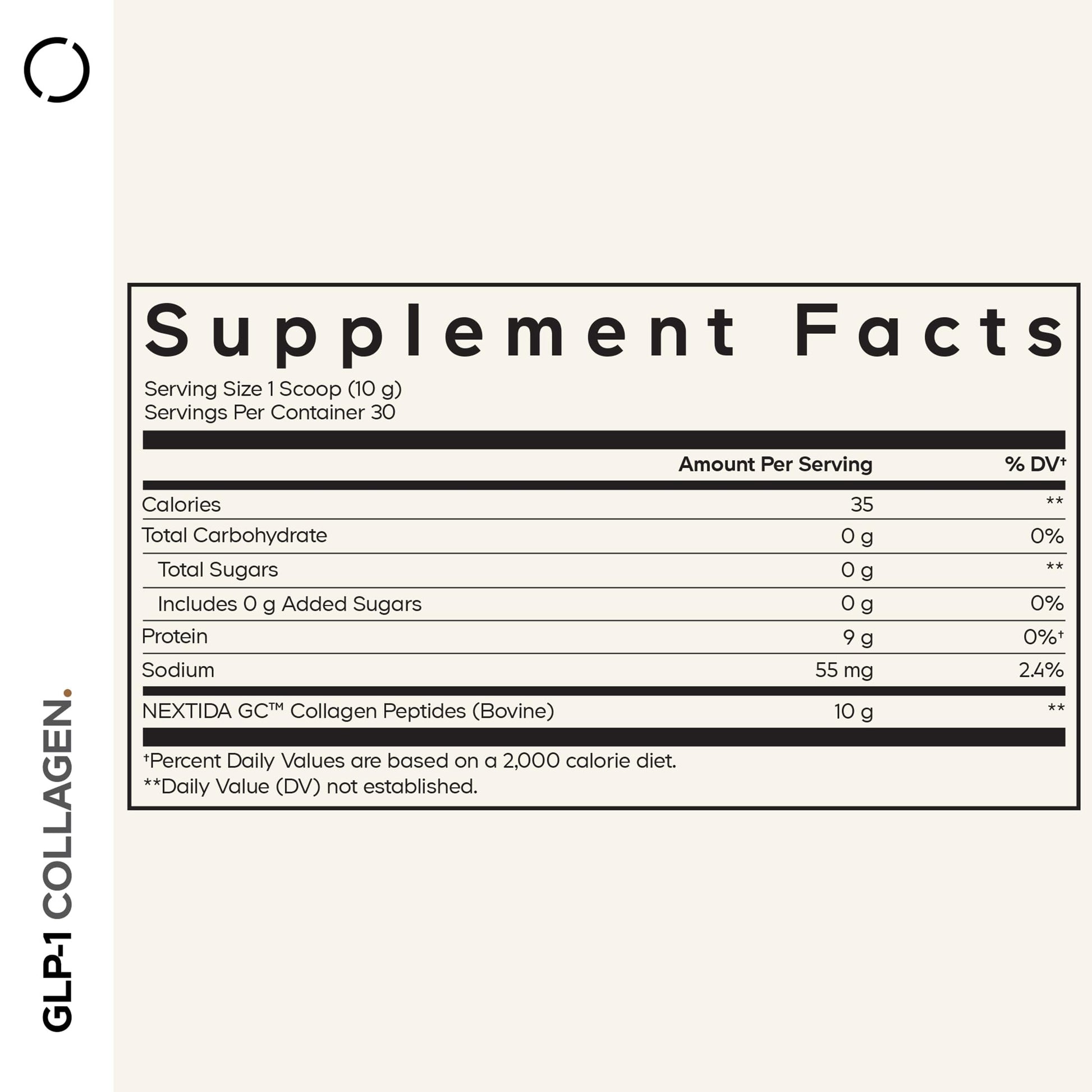 Codeage GLP-1 Collagen Powder Supplement - Nextida GC Collagen Peptides - GLP 1 Support - Hydrolyzed, Grass-Fed, Type I & III, Unflavored - Non-GMO, Gluten-Free, Dairy-Free - 10.58 Oz CodeageBuy Supplements Australia
