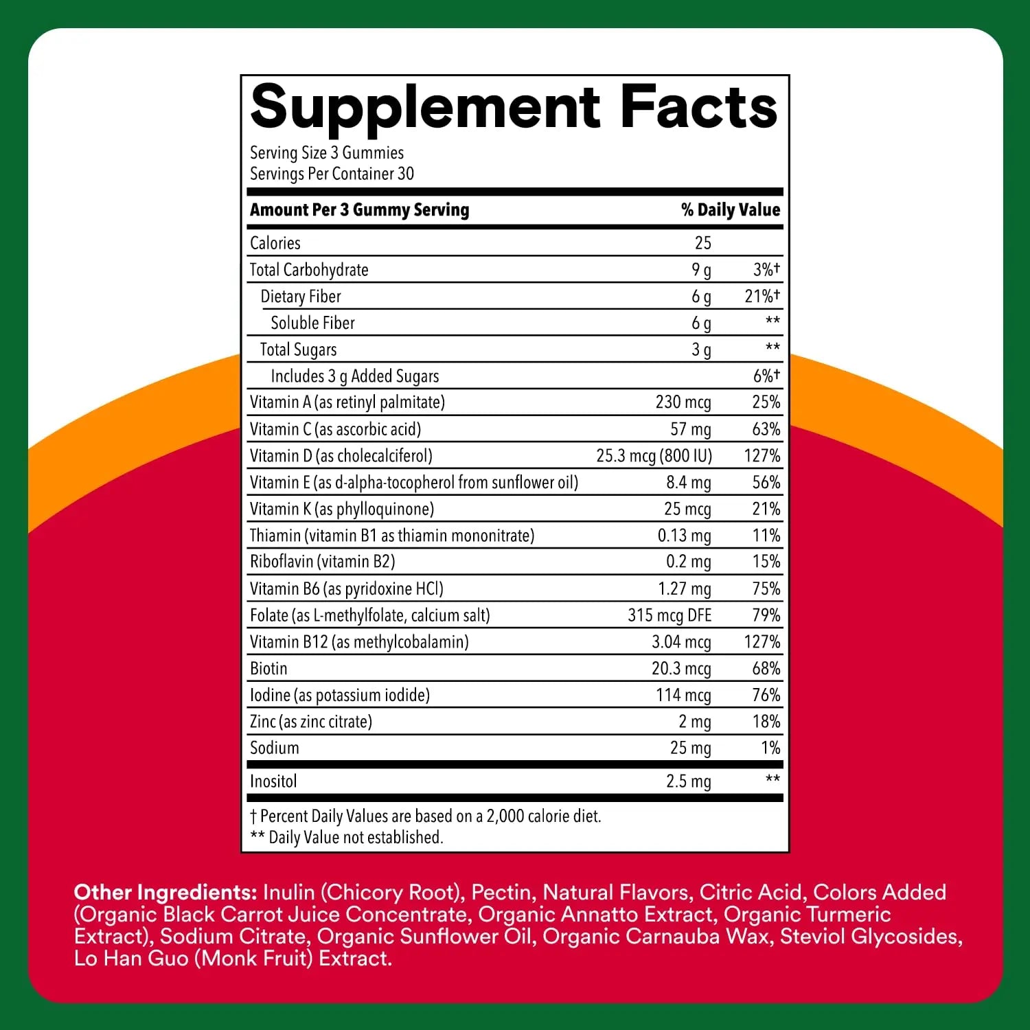 SmartyPants Fiber Supplement & Multivitamin for Men & Women - Improved Formula: Prebiotic Fiber Gummies with Omega 3 (DHA/EPA), Vitamin D3, C, Vitamin B12, B6, A, K & Zinc, 90 Count (30 Day Supply) SmartyPantsBuy Supplements Australia