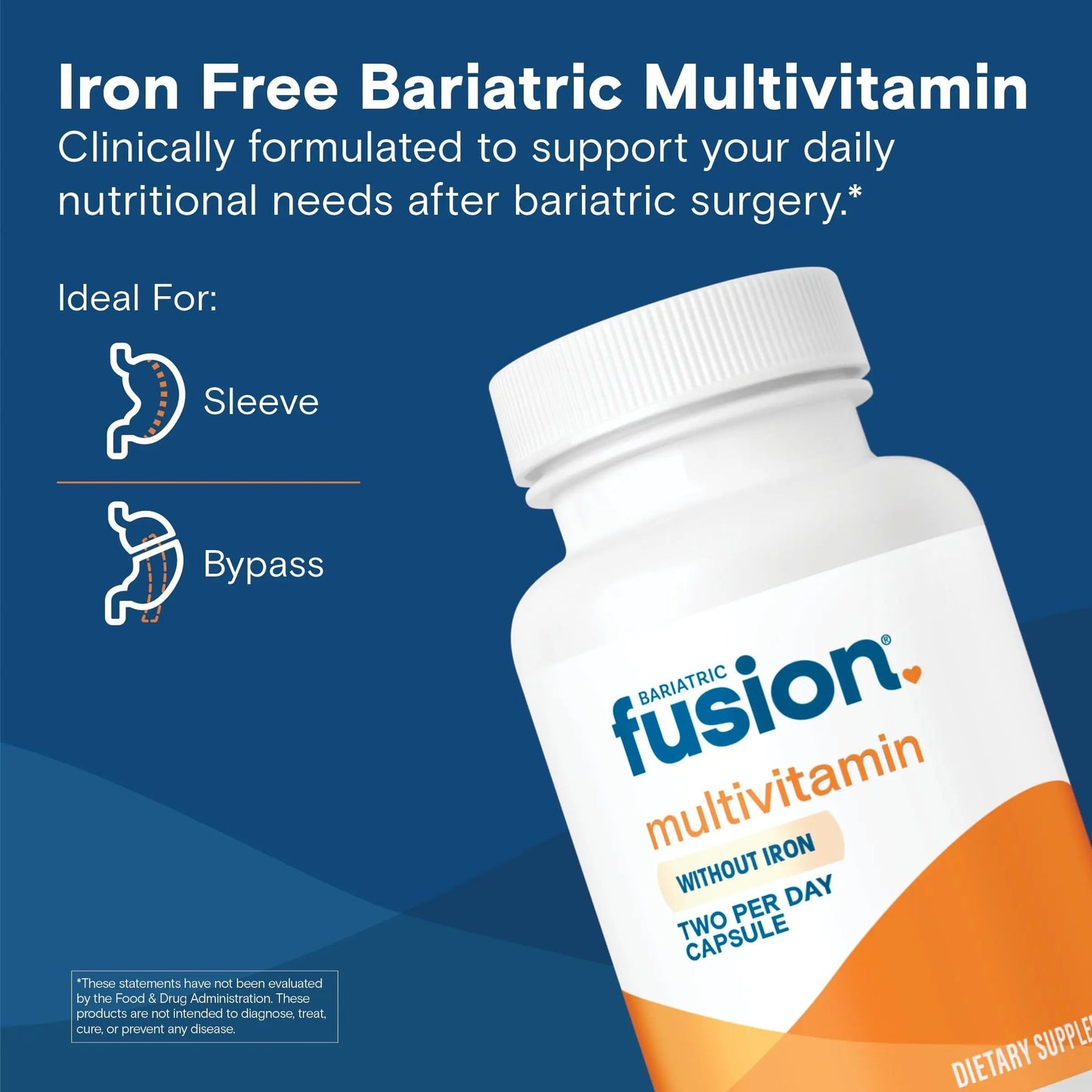 Bariatric Fusion Bariatric Multivitamin Without Iron | Post Bariatric Surgery Patients | Iron Free Bariatric Vitamin Bariatric FusionBuy Supplements Australia