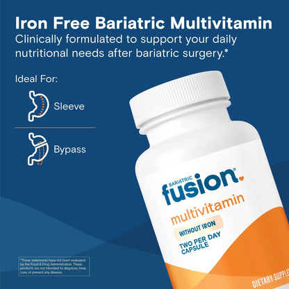 Bariatric Fusion Bariatric Multivitamin Without Iron | Post Bariatric Surgery Patients | Iron Free Bariatric Vitamin Bariatric FusionBuy Supplements Australia