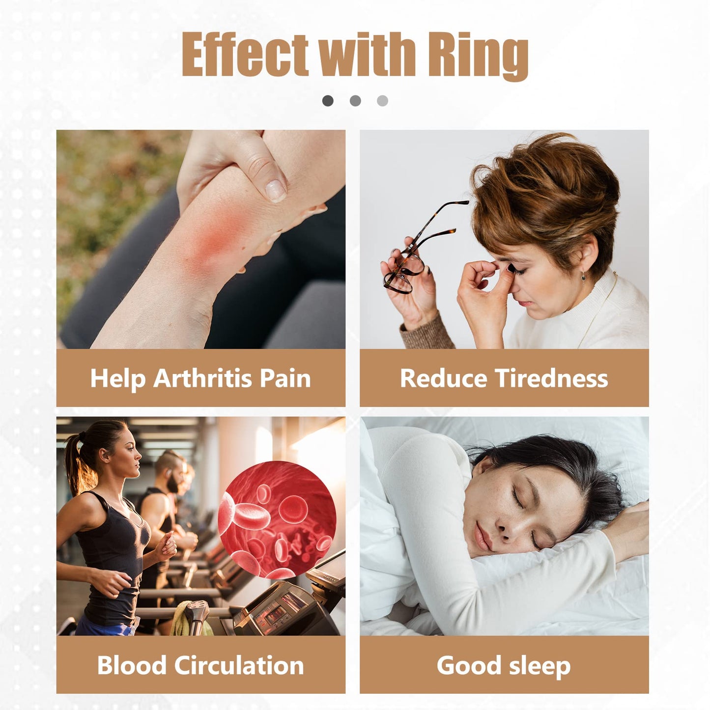 Jecanori Copper Rings for Women,Magnetic Ring Adjustable Love Heart Copper Rings JecanoriBuy Supplements Australia