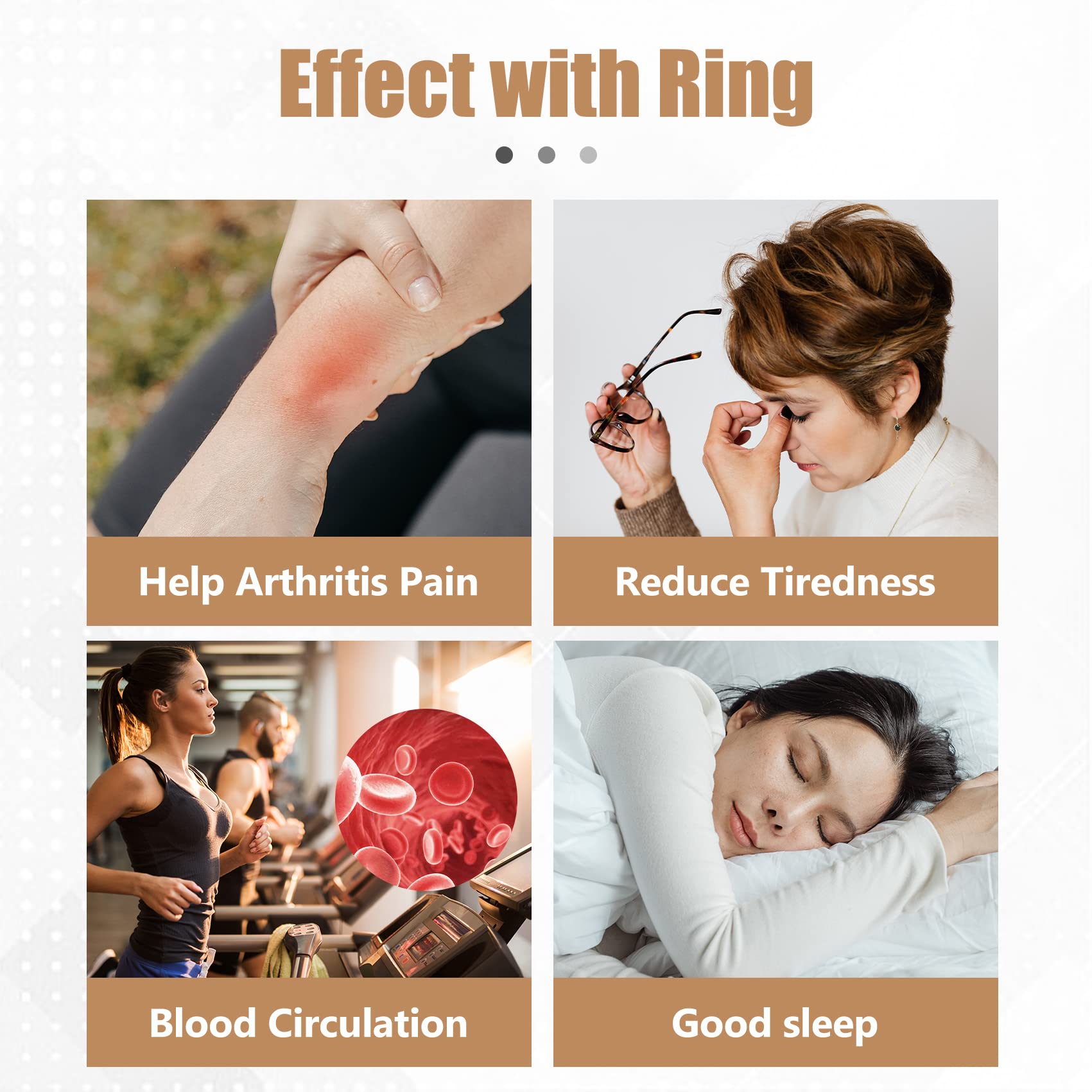 Jecanori Copper Rings for Women,Magnetic Ring Adjustable Love Heart Copper Rings JecanoriBuy Supplements Australia