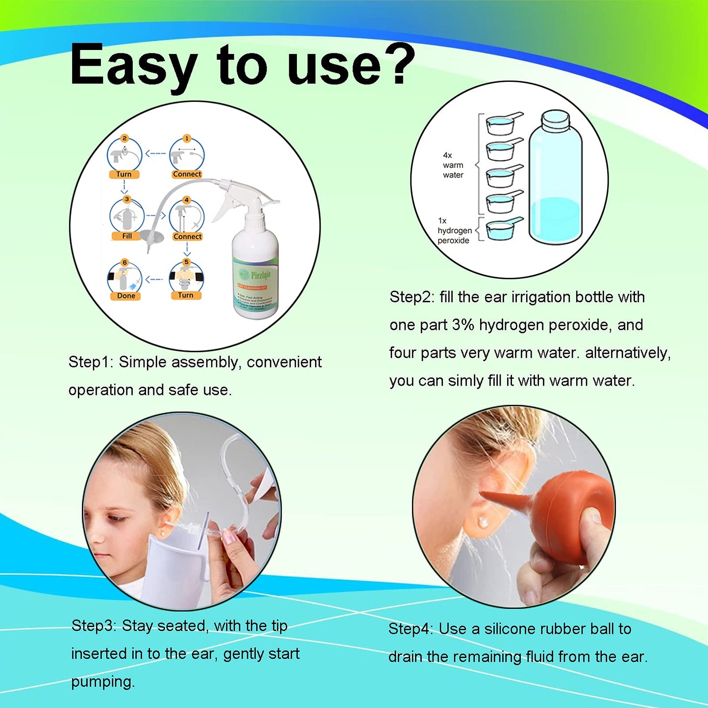 Ear Wax Removal Tool, Ear Cleaning Kits Safe Ear Irrigation Kit Ear Flush QISXROVYBuy Supplements Australia
