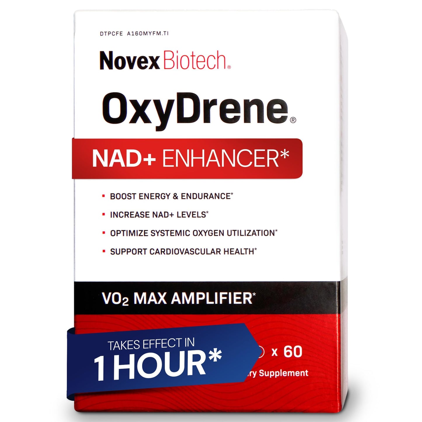 Novex Biotech Oxydrene NAD+ Enhancer - Natural Supplement Promoting Metabolism and Cardiovascular Support for Men and Women - (60 Capsules) Novex BiotechBuy Supplements Australia