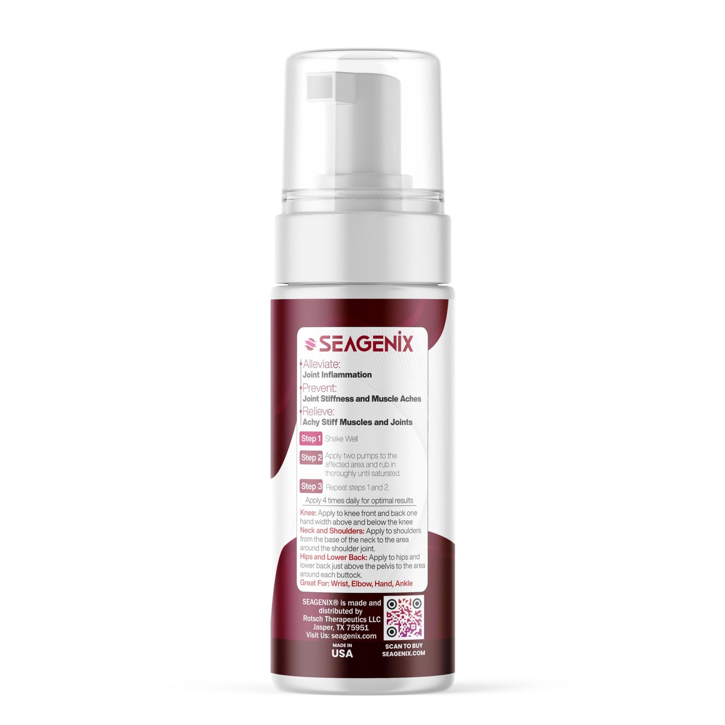 Seagenix Extra Strength Joint Relief Foam – Next Generation Fast-Acting Magnesium Formula for Joint Stiffness & Mobility Support – Engineered to Outperform Legacy Foams SeagenixBuy Supplements Australia