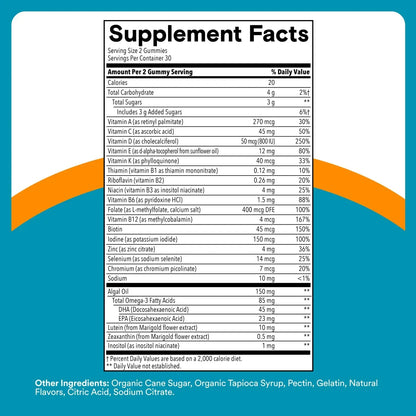 SmartyPants Teen Guy Multivitamin Gummies - Improved Formula: Omega 3 (DHA/EPA), Vitamin D3, C, Vitamin B12, B6, A, K & Zinc SmartyPantsBuy Supplements Australia