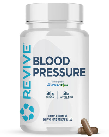 Revive MD Blood Pressure Support Supplement - Supports Heart and Circulatory Health, Energy & Daily Wellness - Magnesium, Potassium, Folic Acid & Garlic Formula (180 Vegetarian Capsules, 60 Servings) ReviveBuy Supplements Australia