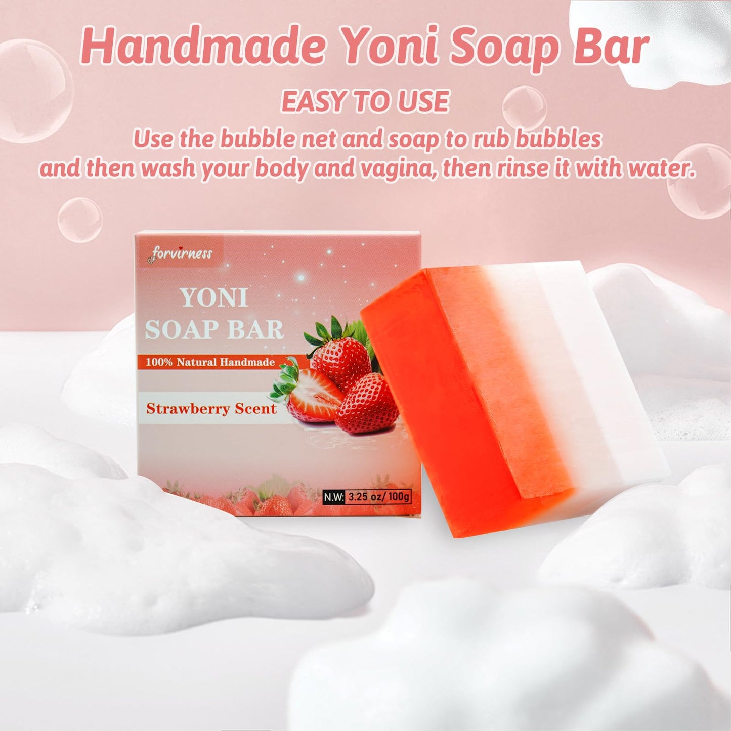 Yoni Wash Yoni Oil Yoni Bar Soap for Women PH Balance, Strawberry Body Oil, Feminine Wash forvirnessBuy Supplements Australia