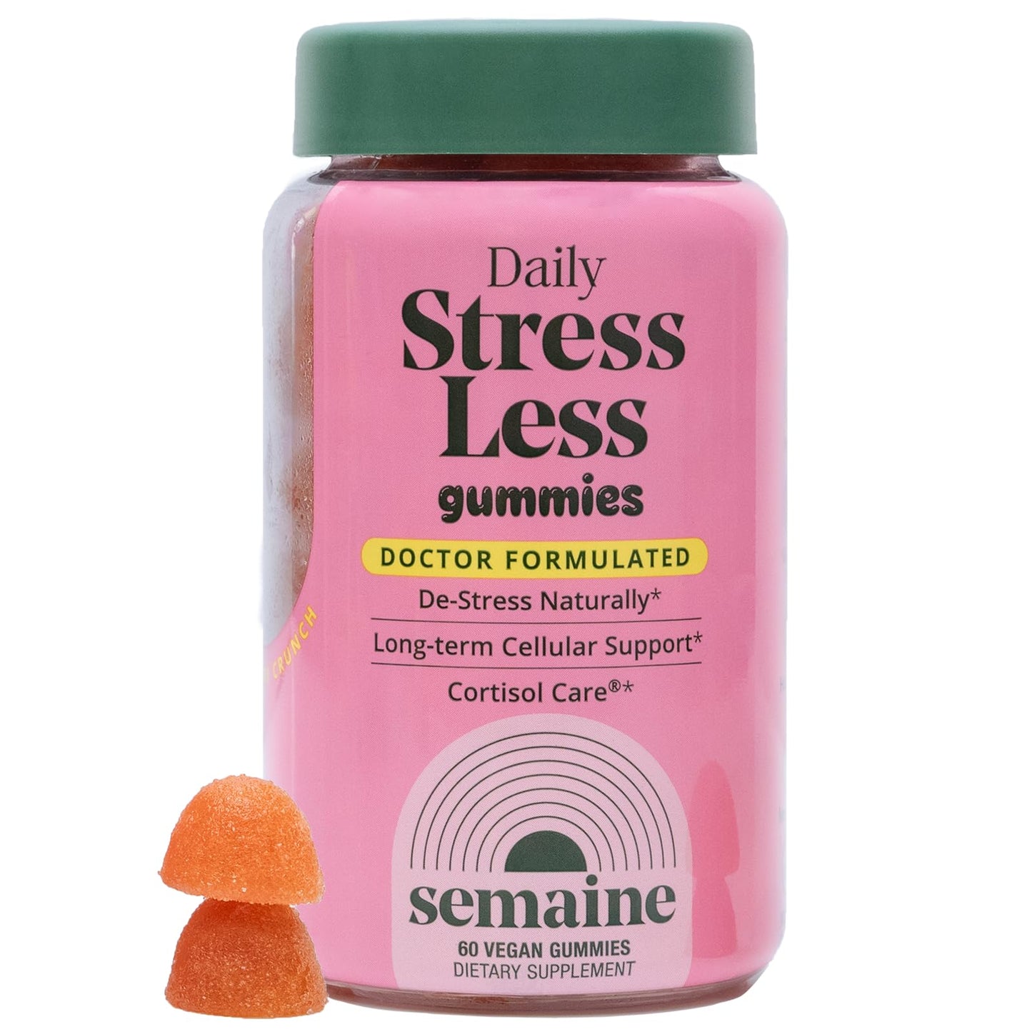 Semaine Stress Less Gummy with Cortisol Care™ 60 Count – Daily Support for Stress, Mood & Sleep SemaineBuy Supplements Australia