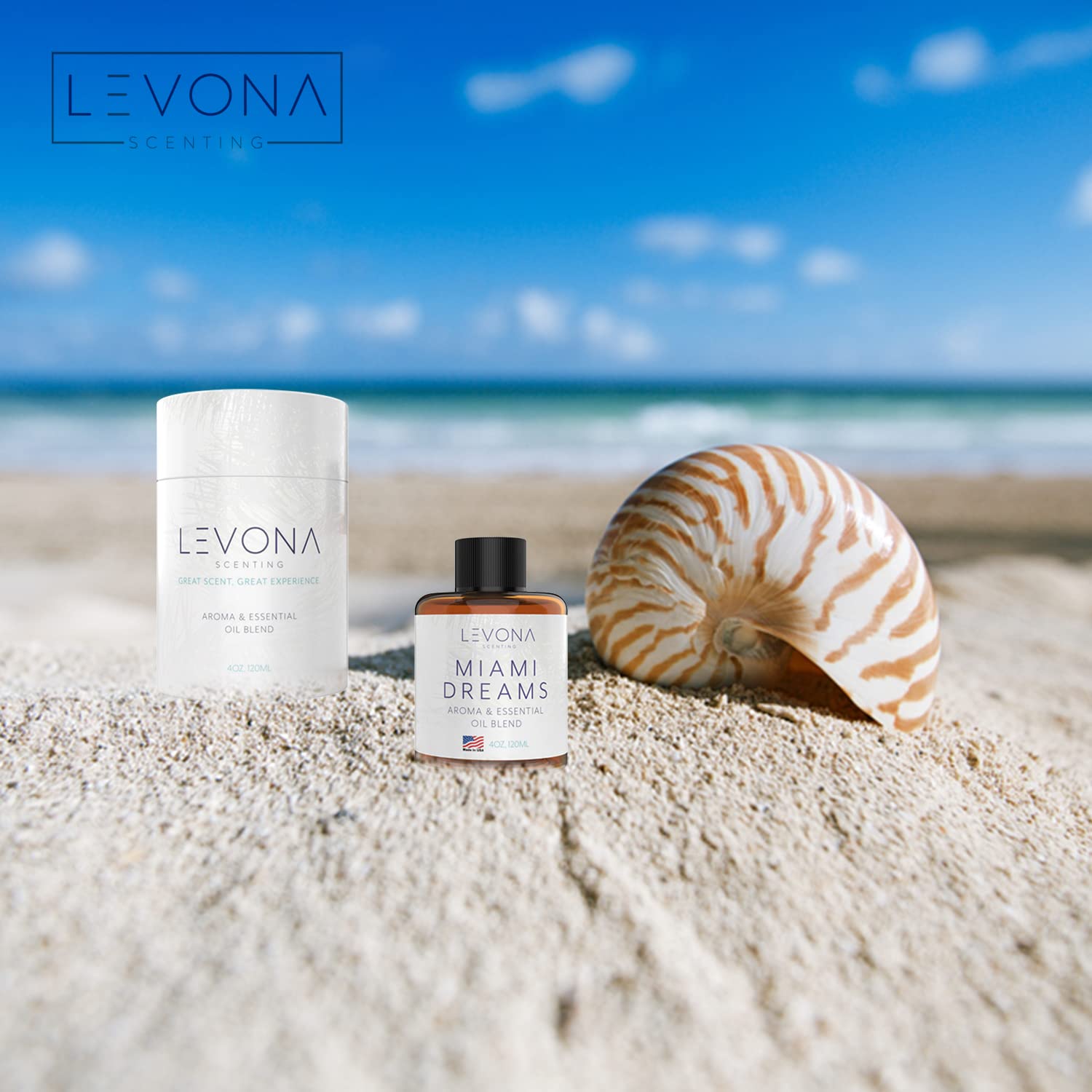 Levona Scent Essential Oils for Diffusers for Home: Miami Dreams Hotel & Home Luxury Scents Fragrance Oil LEVONA SCENTBuy Supplements Australia