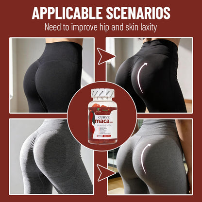 Wins Town Maca Plus Gummies 3000mg, Glute Boost Vitamins for Women, Supports Curves, Energy & Skin Health, Strawberry Flavor, Vegan, 60 Count Wins TownBuy Supplements Australia