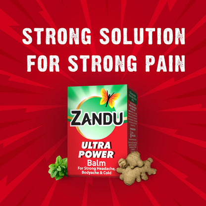 Zandu Ultra Red Balm | Ayurvedic Balm with Menthol, Camphor, Eucalyptus Oil | Relieves from Bodyache, Cold & Muscle Stiffness | Non Greasy & Fast Acting | 0.85 Fl Oz (Pack of 1) ZanduBuy Supplements Australia