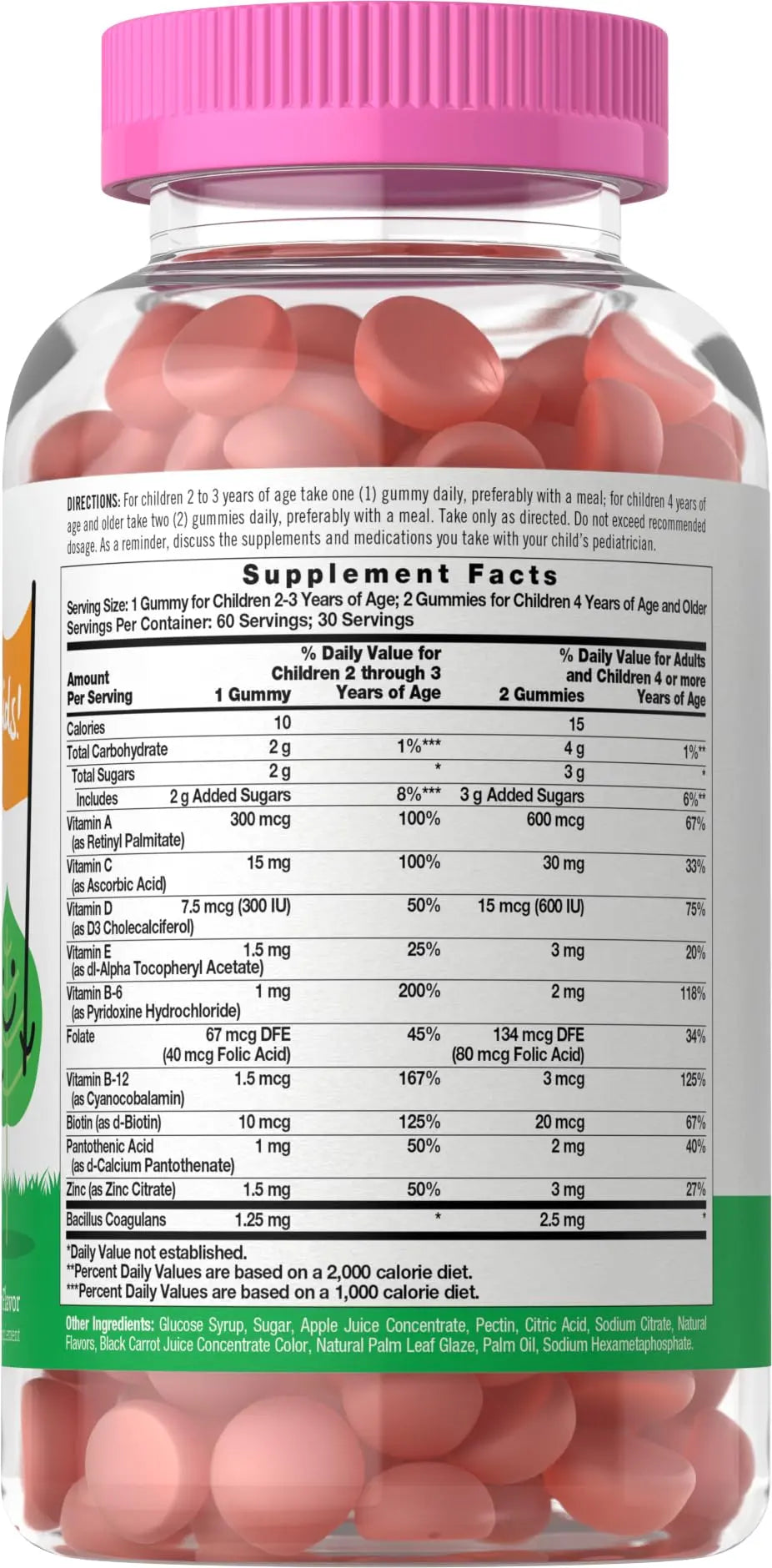 Carlyle Kids Multivitamin Gummies with Probiotics | 60 Chewables | Berry Flavor | Vegetarian, Non-GMO, Gluten Free Children's Supplement | by Lil' Sprouts | CarlyleBuy Supplements Australia