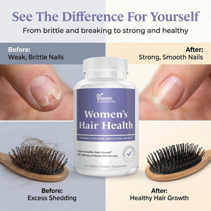Dr Vitamin Women's Hair Health - Hair, Skin & Nails Support with Biotin & Collagen - 60 Tablets DR VITAMIN SOLUTIONSBuy Supplements Australia