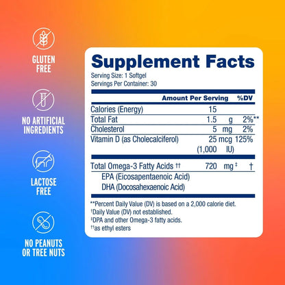 Oceanblue Omega-3 Bundle – 2100 Triple Strength 180ct + Essentials Everyday Omega Minis 60ct – High-Potency EPA, DHA, DPA with Vitamin D3 – Orange Flavor OceanblueBuy Supplements Australia
