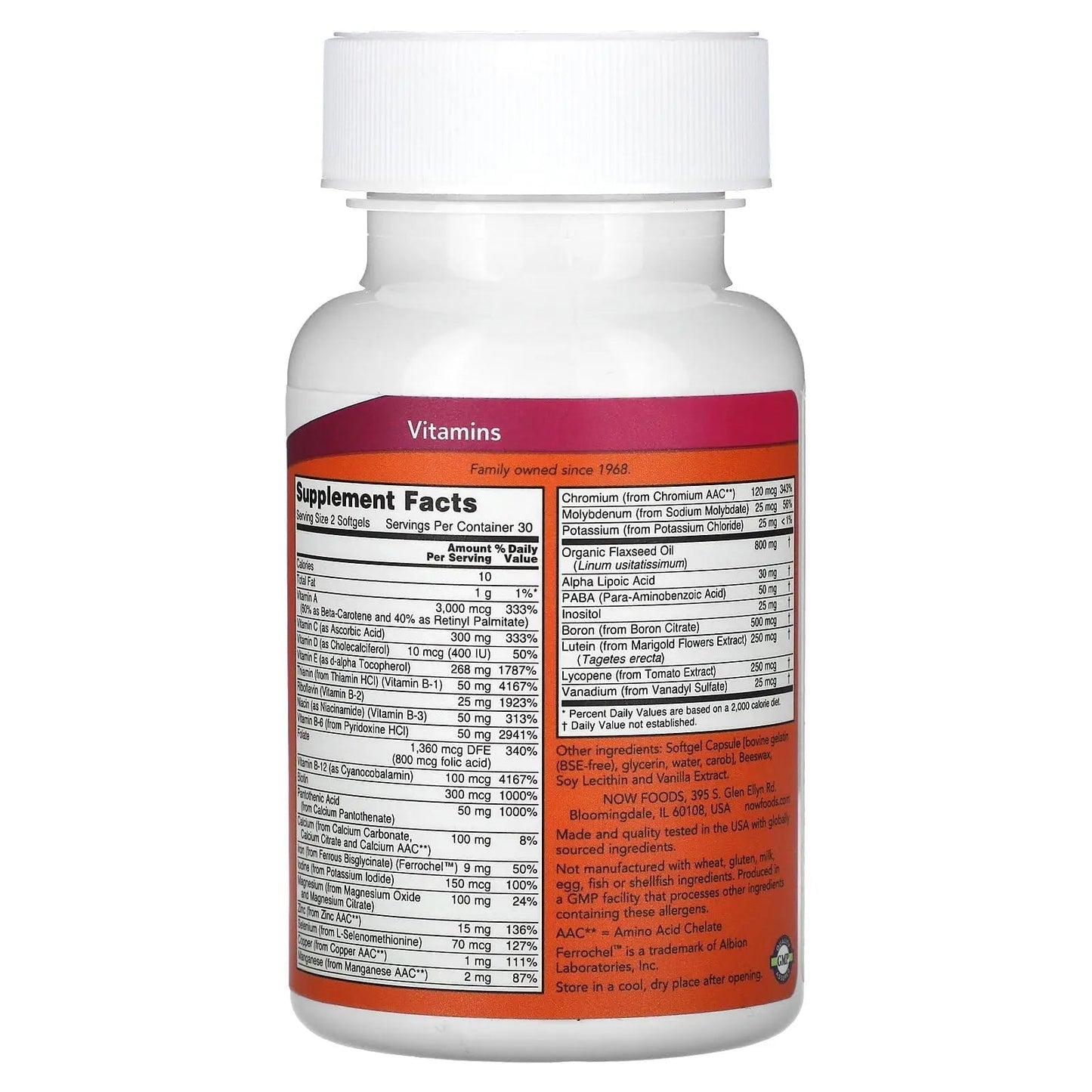 Now Foods Liquid Multi Softgels 60 Sgels NOW Foods