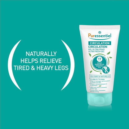 Puressentiel Soothing Gel for Tired Feet, Ankles, Legs - Aromatherapy Lotion with 17 Essential Oils for Body and Skin - Instant, Lasting Relief and Circulation - Natural and Alcohol Free - 4.22 oz PuressentielBuy Supplements Australia