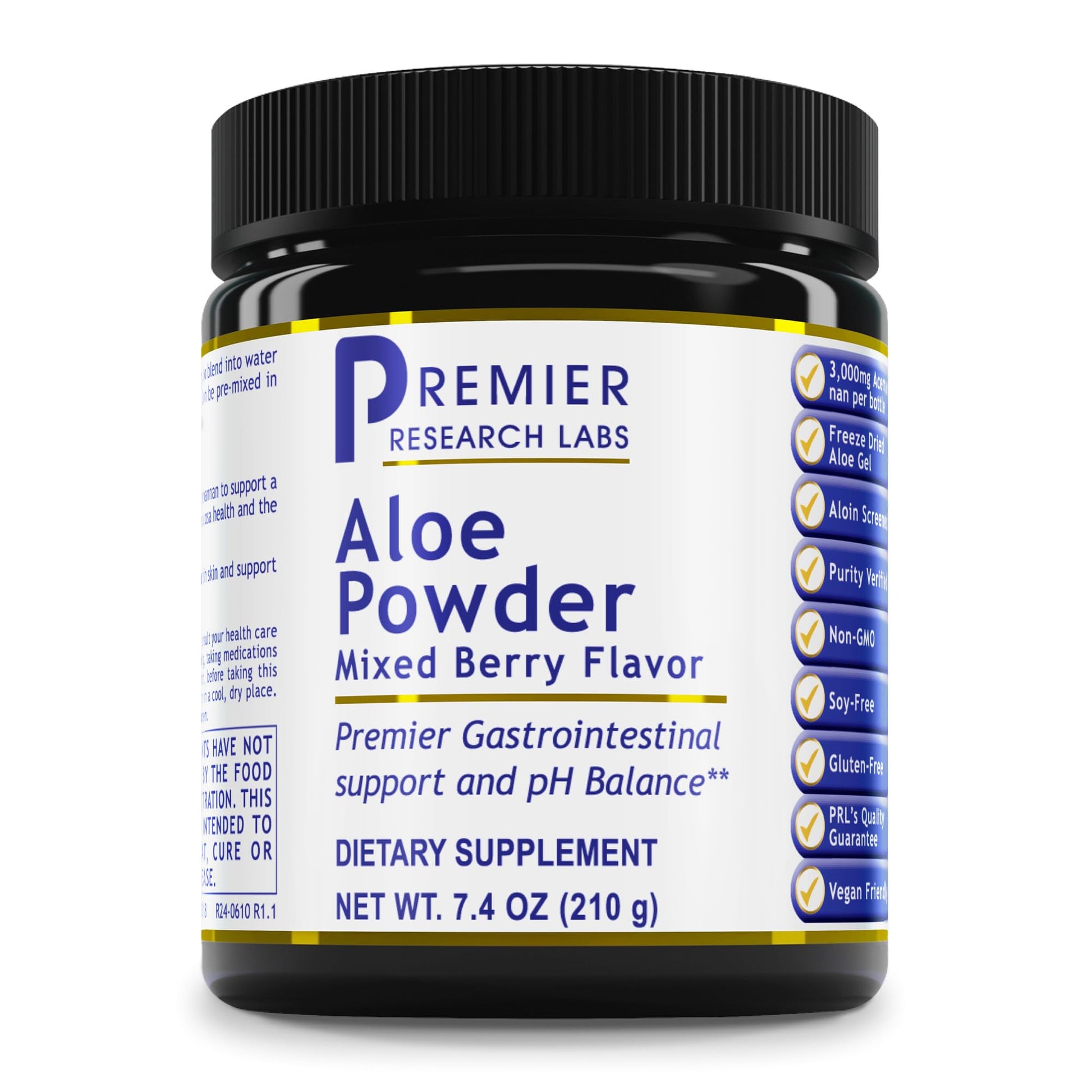 Premier Research Labs Aloe Powder - Aloe Vera Powder, Aloe Vera Drink Mix for Skin and Digestion, Aloe Barbadensis Leaf Extract with Acemannan, Freeze Dried - Mixed Berry, 7.4 Oz (30 Servings) Premier Research LabsBuy Supplements Australia