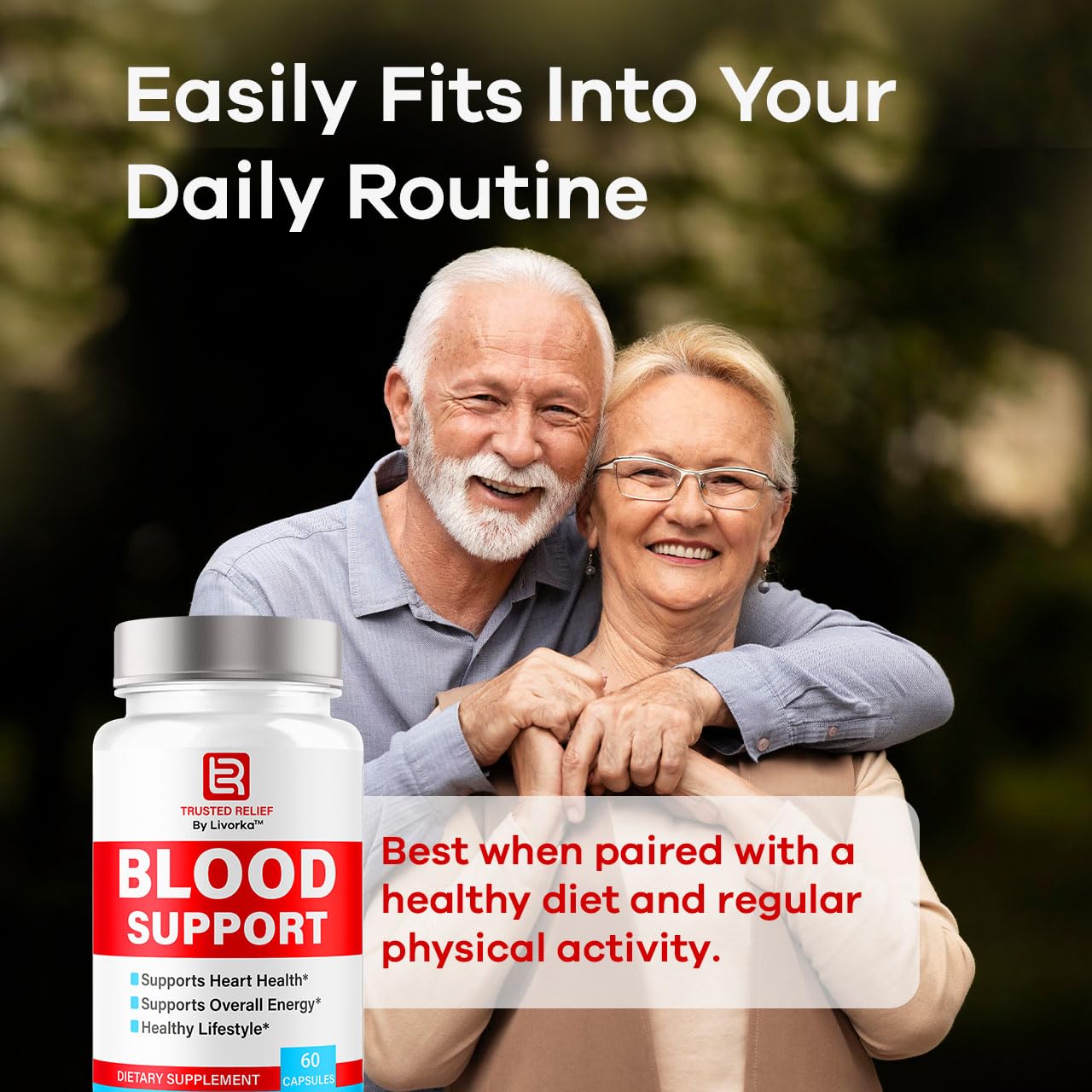 (2 Pack) Trusted Relief Blood Support Capsules - Official TrustedRelief Blood Support Vitamin Pills, Natural Trusted Relief Advanced Premium Formula Wellness & Overal Health, 120 Capsules For 2 Months LIVORKABuy Supplements Australia