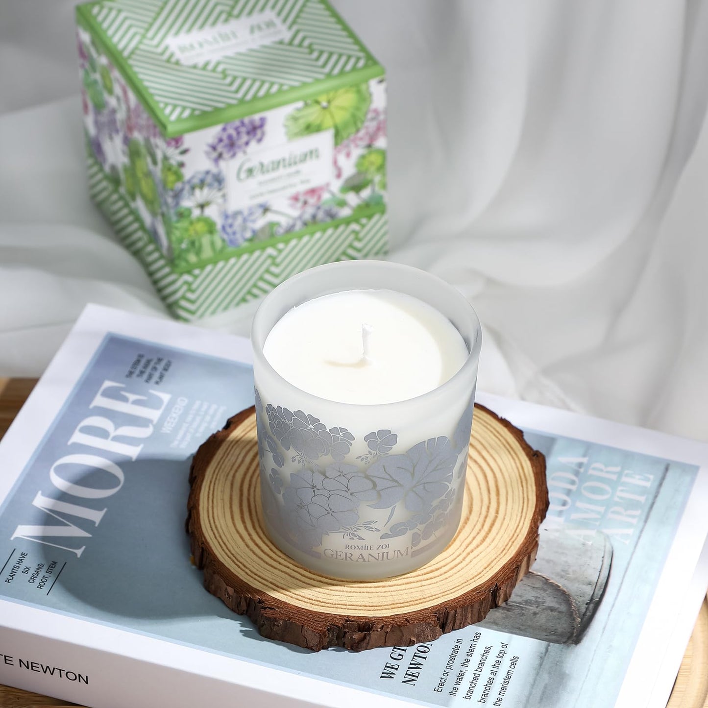 ROMIIE ZOI Scented Candle - Geranium - 6oz Aromatherapy Soy Wax Jar Candle for Home, Gifts for Women ROMIIE ZOIBuy Supplements Australia