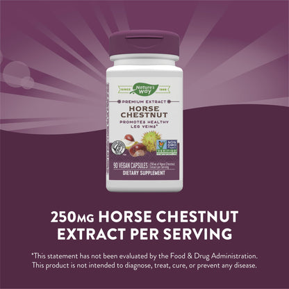 Nature's Way Standardized Horse Chestnut, Premium Extract for Healthy Veins and Blood Nature's WayBuy Supplements Australia
