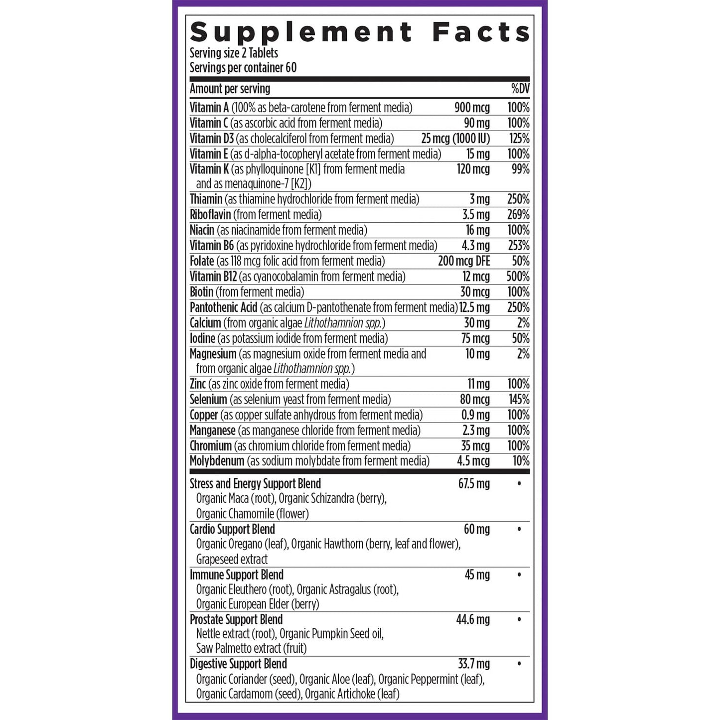 New Chapter Men's Multivitamin Advanced Formula for Stress, Brain, Immune, Heart & Energy Support, Higher Levels of Whole New ChapterBuy Supplements Australia