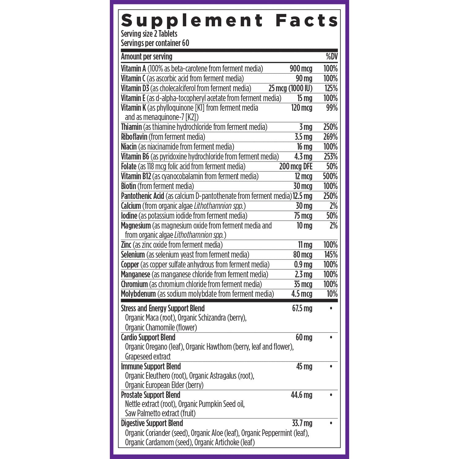 New Chapter Men's Multivitamin Advanced Formula for Stress, Brain, Immune, Heart & Energy Support, Higher Levels of Whole New ChapterBuy Supplements Australia