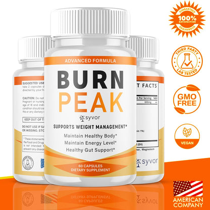 (3 Pack) Burn Peak Capsules, Official Burnpeak Pink Salt Pills with All Natural Ingredients, Advanced BurnPeak Health Supplement with Premium Vitamins for Active Lifestyle Support (180 Capsules) SyvorBuy Supplements Australia