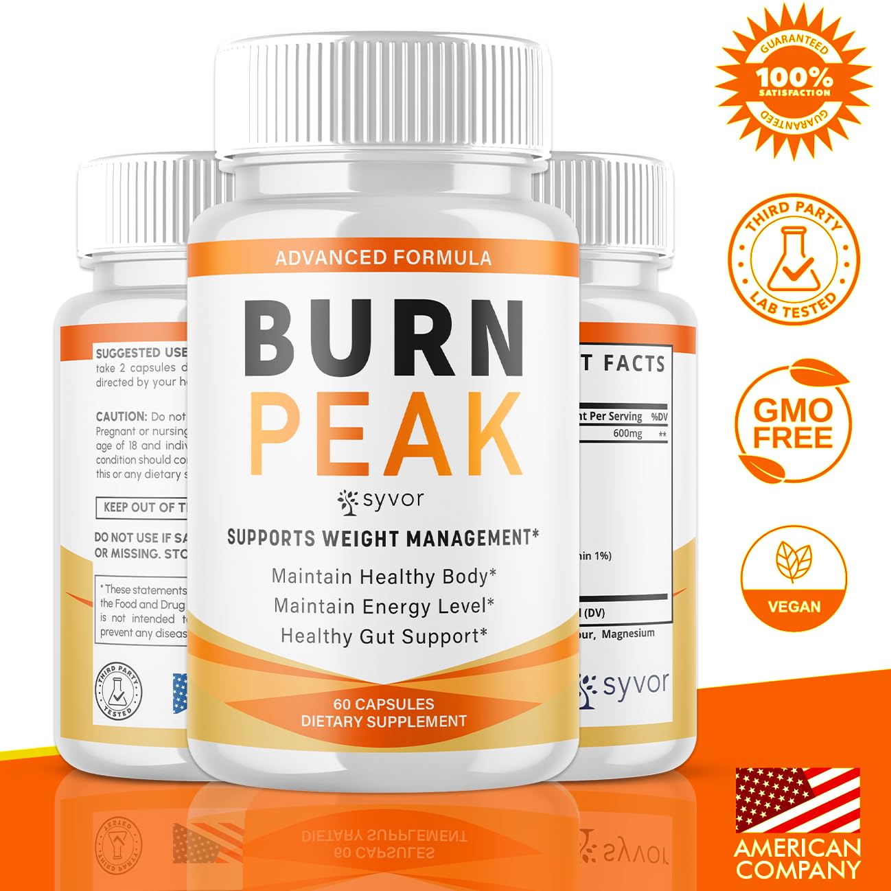 (2 Pack) Burn Peak Capsules, Official Burnpeak Pink Salt Pills with All Natural Ingredients, Advanced BurnPeak Health Supplement with Premium Vitamins for Active Lifestyle Support (120 Capsules) SyvorBuy Supplements Australia