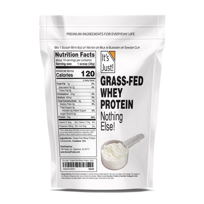 It's Just! - 100% Whey Protein Concentrate, Made in USA, Premium WPC-80, No Added It's Just!Buy Supplements Australia