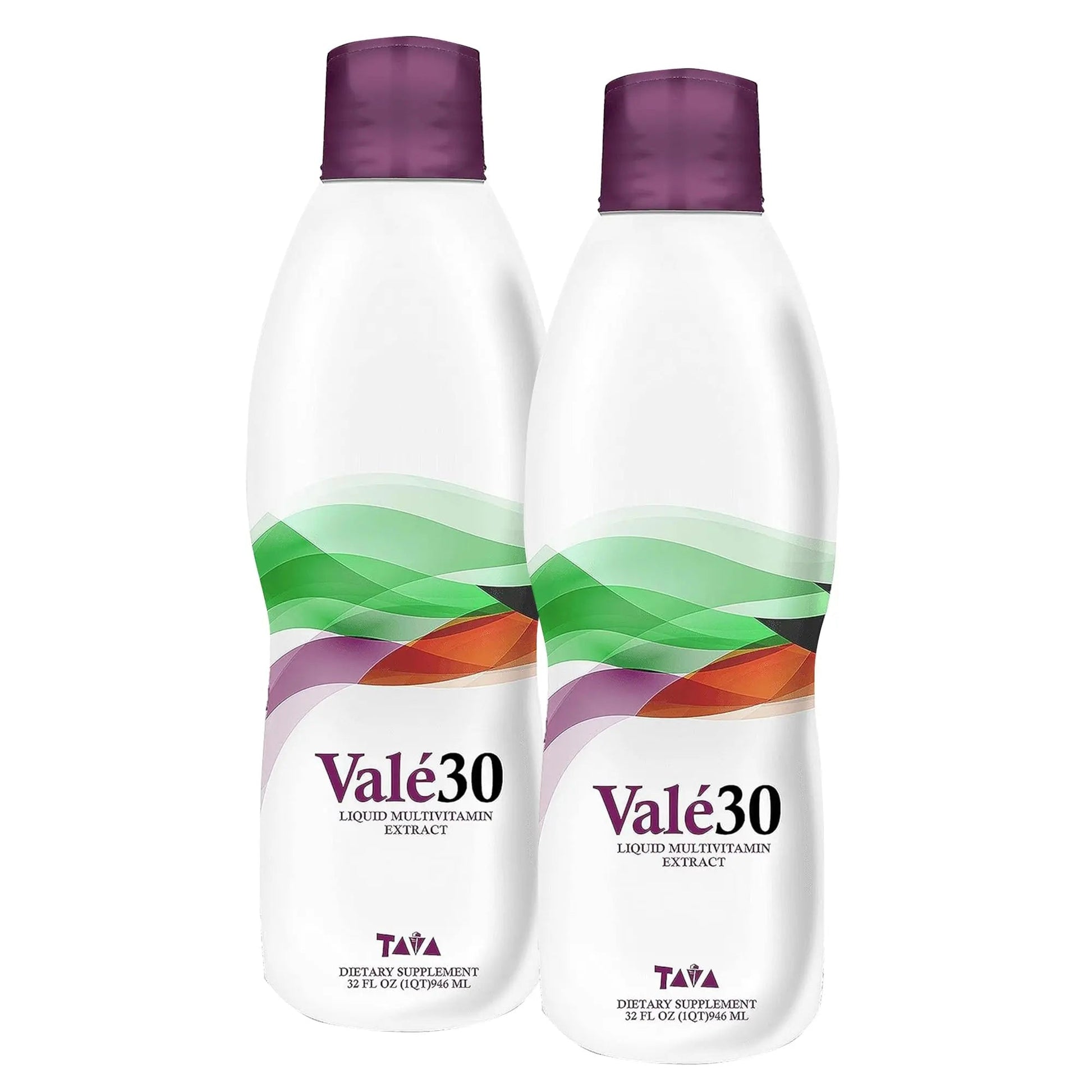 TAVA Valé30 - Liquid Multivitamin - 30-Day Supplement with Vitamin A and B Complex for Men, Women, and Family, Daily Boost Drink - 2 Bottles TAVABuy Supplements Australia