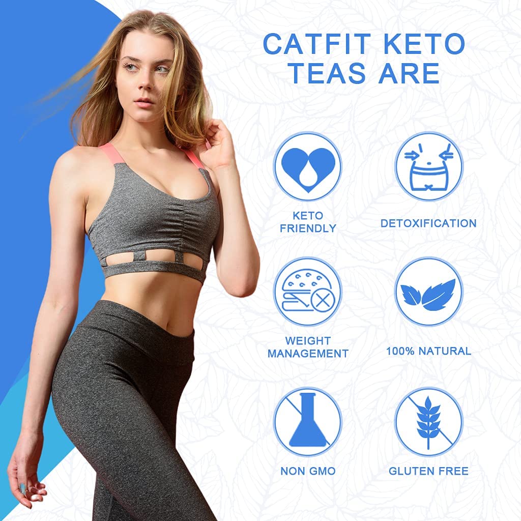 Catfit Keto Detox Tea for Belly Fat and Colon Cleanse - All Natural Detox and Cleanse CatfitBuy Supplements Australia