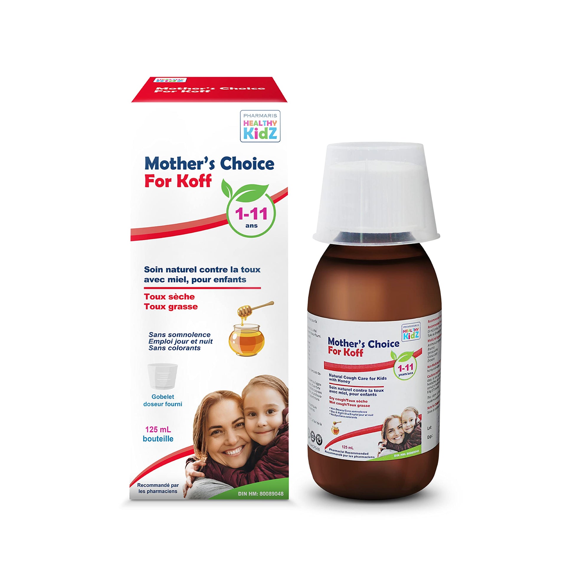 Mother’s Choice for Koff, for Dry and Wet Cough, Natural Cough Care for Kids with Honey, 125 ml PHARMARIS HEALTHY KIDZ MOTHER'S CHOICEBuy Supplements Australia
