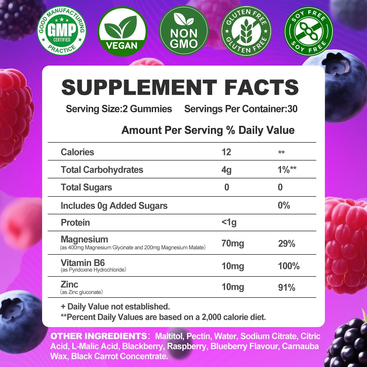 Magnesium Glycinate Gummies 400mg, Sugar Free Mаgnеsium Gummiеs for Adults with Magnesium Malate, Zinc, and Vitamin B6 for Sleep, Body Support and Relaxation, Non GMO, 60 Count-Multi-Flavor ArtDietistXBuy Supplements Australia