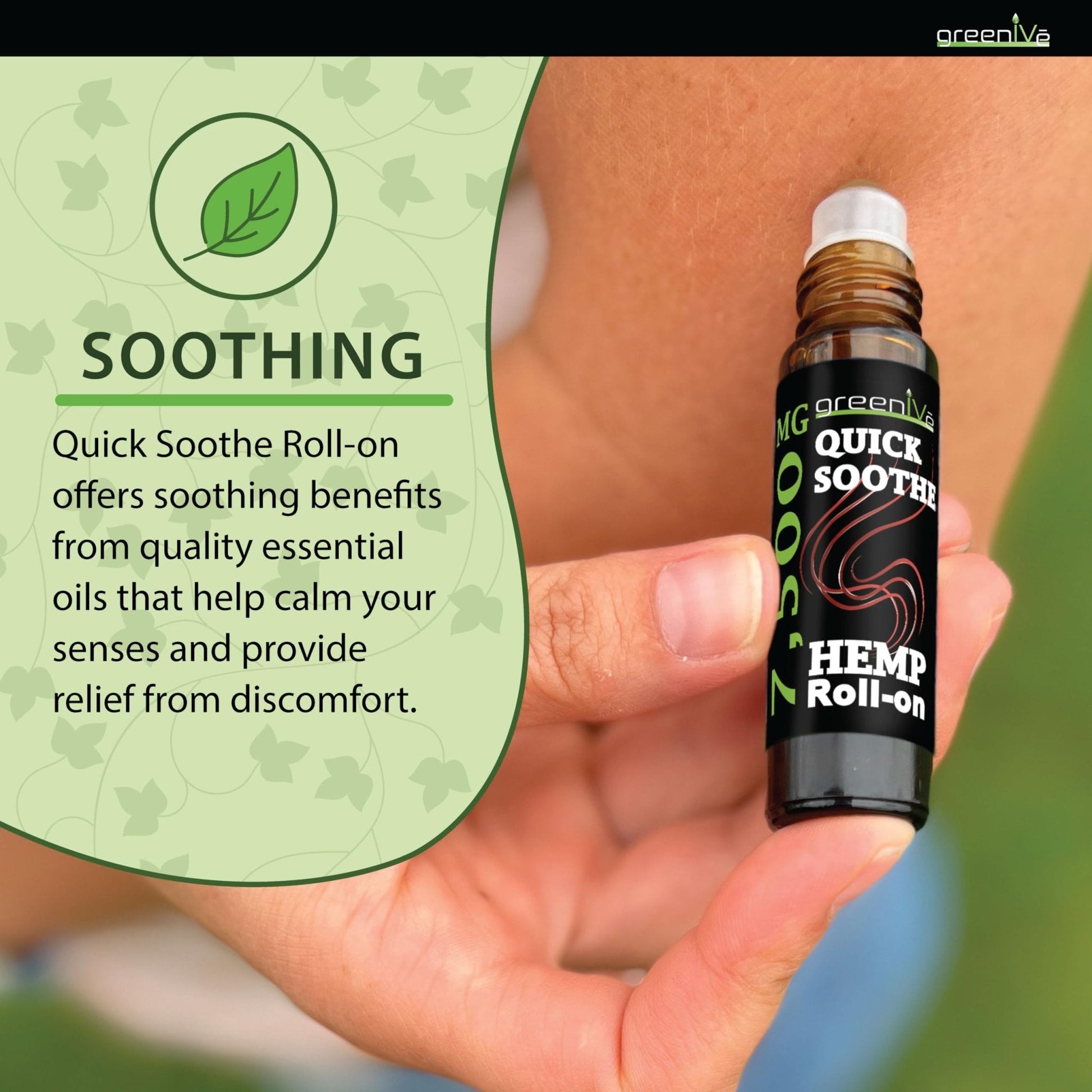 7,500mg Hemp Roll-On Quick Soothe Therapeutic Essential Oil Blend Exclusively on Amazon (1) - Maple Wellness Supplements