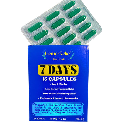 7Days Hemorrhoid Detox Formula, Works to Address The Root Causes of Hemorrhoids Provide Fast & Long-Lasting Relief - Maple Wellness Supplements