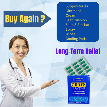 7Days Hemorrhoid Detox Formula, Works to Address The Root Causes of Hemorrhoids Provide Fast & Long-Lasting Relief - Maple Wellness Supplements
