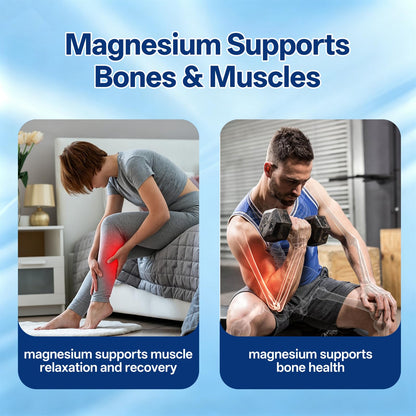 8 in 1 Magnesium Complex Capsules 1000mg for Women and Men - Highly Absorbable Magnesium Supplement Supports Muscle Relaxation Sleep & Energy | NSF Certified, GMP, Gluten Free, Vegan - Maple Wellness Supplements