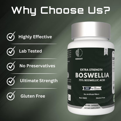 Heroot Boost Joint Mobility with 75% Extra Strength Boswellia Serrata Extract, 120 Capsules HerootBuy Supplements Australia