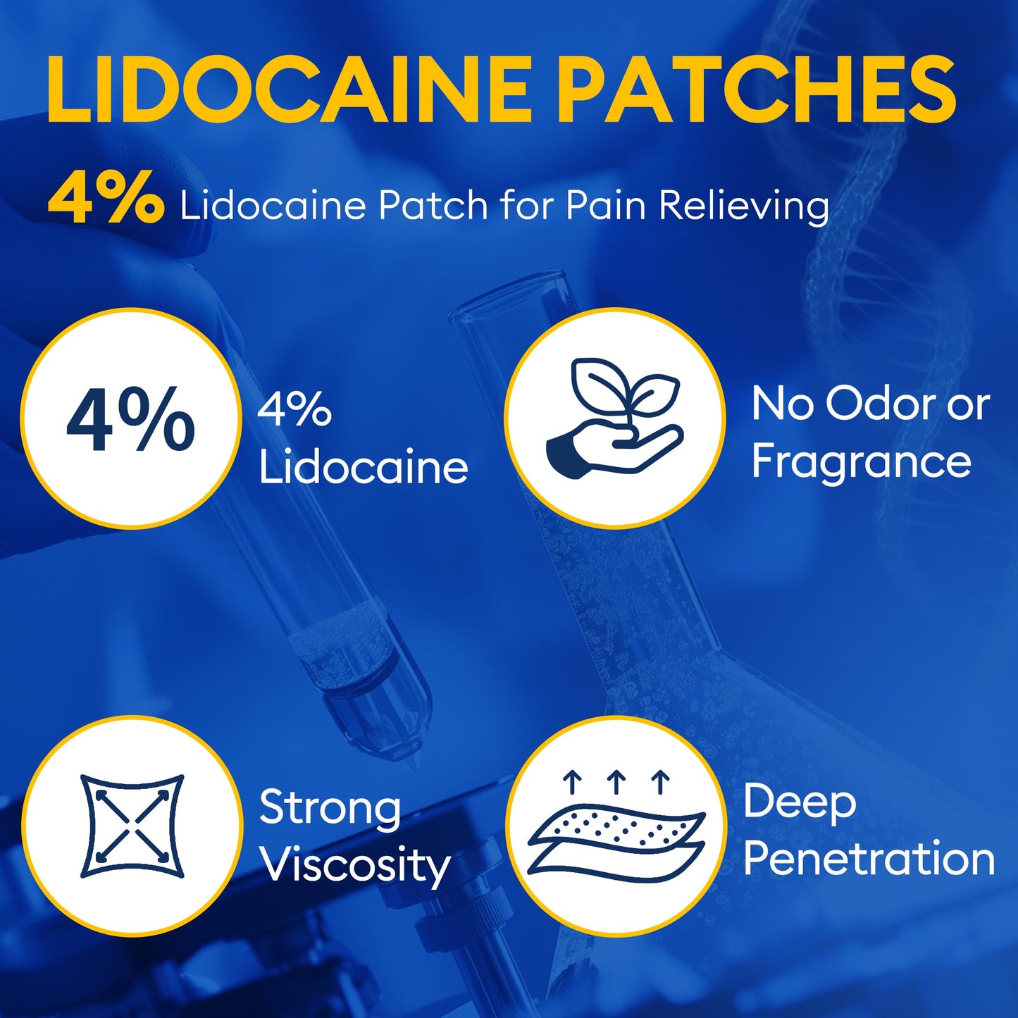 SZLGANG 4% Lidocaine Pain Relief Patches - (Large, 30, Count) Maximum Strength Relief for Back, Neck, Shoulder, Joint & Muscle Pain, 3.9”x 5.5”-03O SZLGANGBuy Supplements Australia