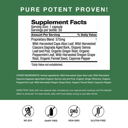 Simply Herbs Easy Go Bowel Mover - Adult Cleansing Supplement for Colon Health Support - Bowel Movement Aid - Stool Softener - Daily-Use Laxative - Plant-Based Ingredients - Vegan - 50 Count Dr. Schulze'sBuy Supplements Australia